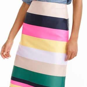 J. Crew Pop Stripe Skirt Size 6